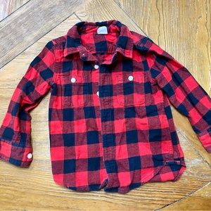 Red & Black Flannel - Size 2T